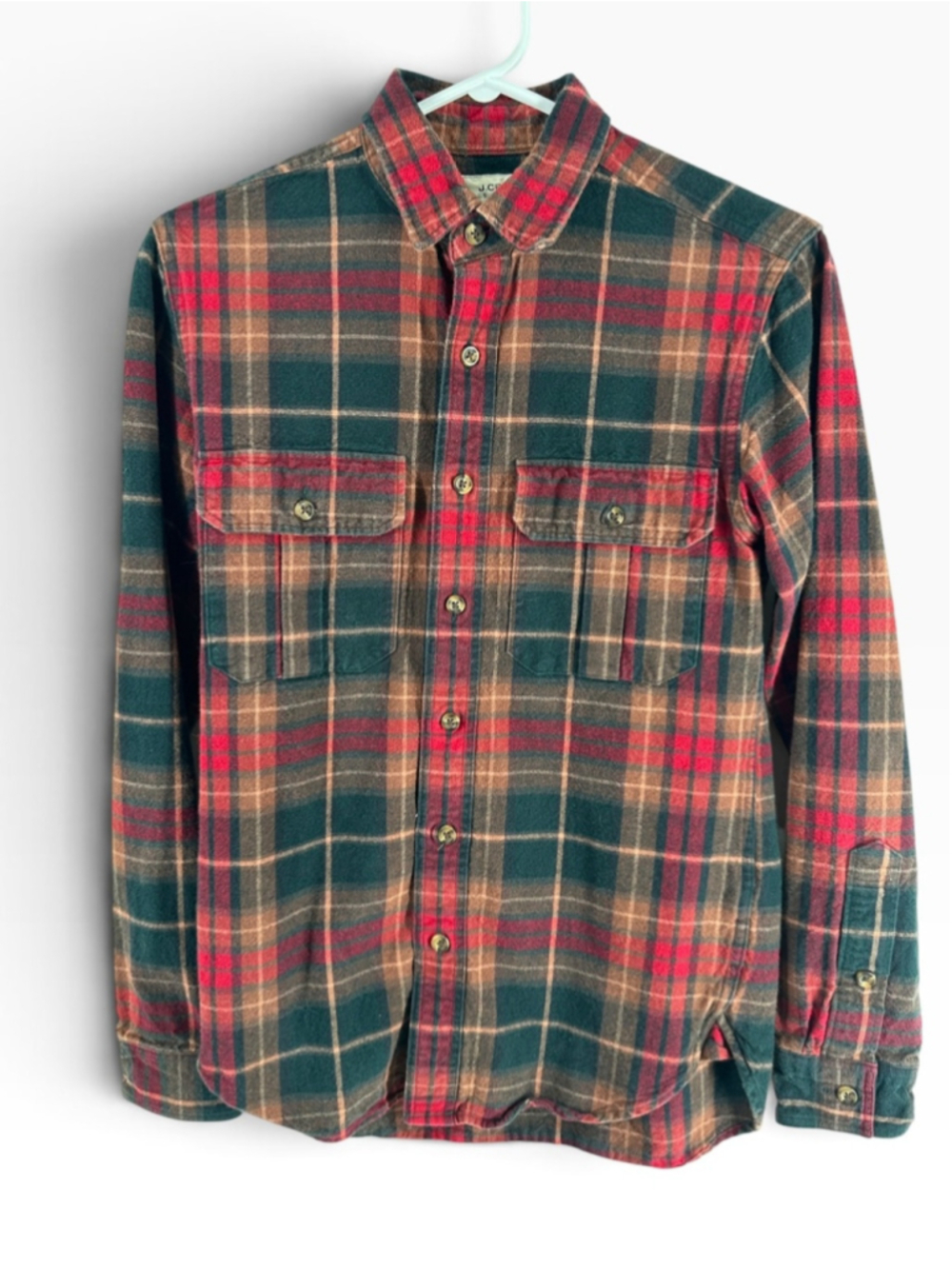 J.Crew XS work shirt Rustic Plaid Button Down Shirt Lumberjack flannel sz xs